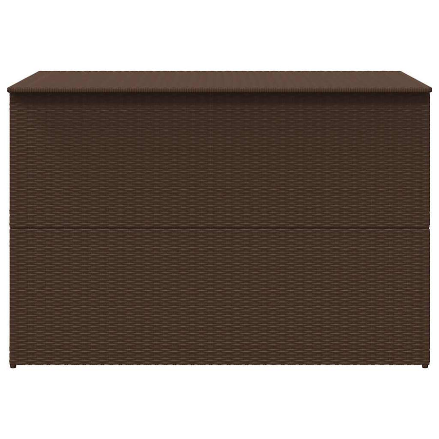 Garden Storage Box Brown 150x100x100 cm Poly Rattan