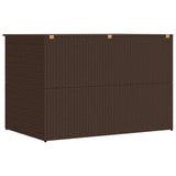 Garden Storage Box Brown 150x100x100 cm Poly Rattan - Low Angle