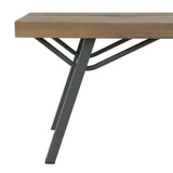 Garden Bench 120 cm Solid Acacia Wood - Side View
