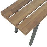 Garden Bench 120 cm Solid Acacia Wood - Top-Down View