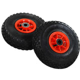 Sack Truck Wheels 2 pcs Rubber 3.00-4 - Front View