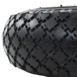 Sack Truck Wheels 4 pcs Rubber 3.00-4 - Top-Down View