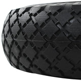 Sack Truck Wheels 4 pcs Solid PU 3.00-4 - Top-Down View