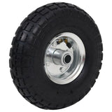 Sack Truck Wheels 2 pcs Rubber 4.10/3.50-4 - Side View
