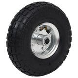 Sack Truck Wheels 4 pcs Rubber 4.10/3.50-4 - Side View