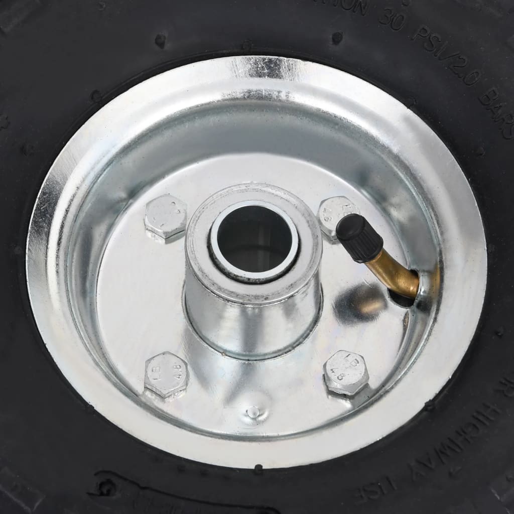 Sack Truck Wheels 4 pcs Rubber 4.10/3.50-4