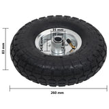 Sack Truck Wheels 4 pcs Rubber 4.10/3.50-4