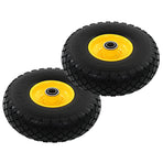 Sack Truck Wheels 2 pcs Solid PU 3.00-4