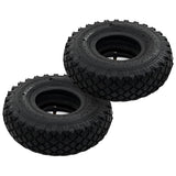 2 Tyres 2 Inner Tubes 3.00-4 260x85 for Sack Truck Wheel Rubber - Front View