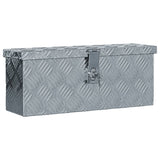 Aluminium Box 48.5x14x20 cm Silver - Front View