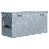 Aluminium Box 61.5x26.5x30 cm Silver - Side View