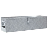 Aluminium Box 80.5x22x22 cm Silver - Front View