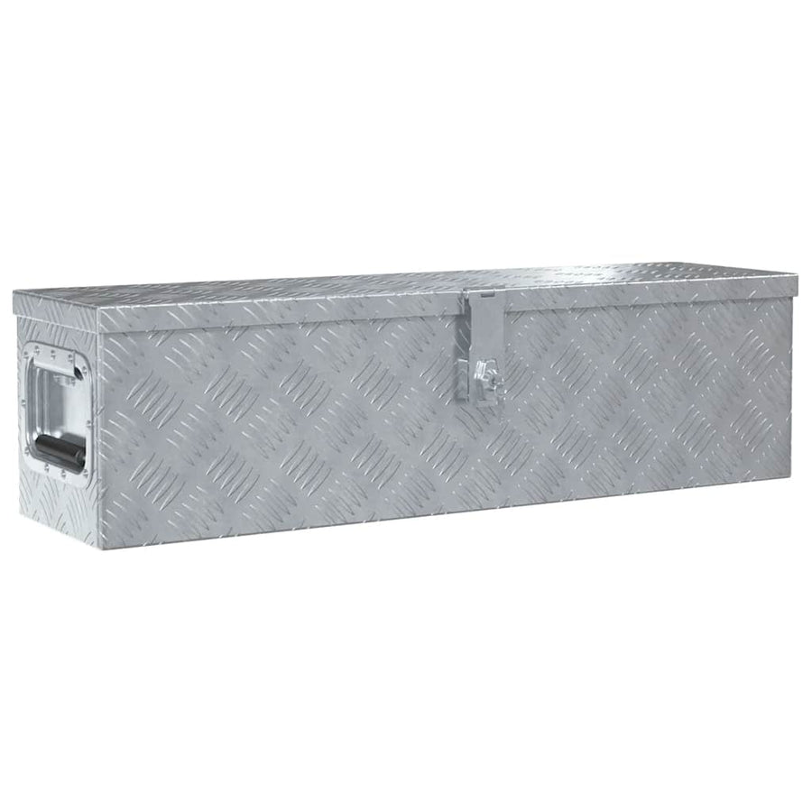 Aluminium Box 80,5x22x22 cm Silver