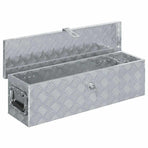 Aluminium Box 80,5x22x22 cm Silver