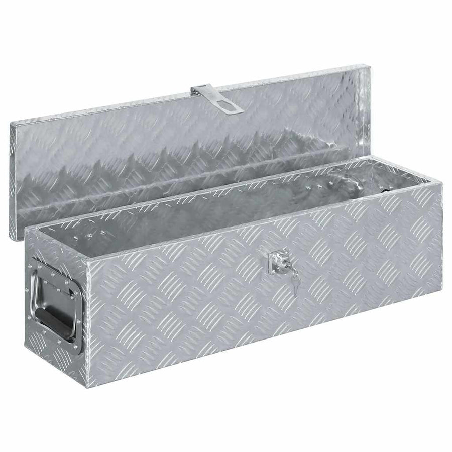 Aluminium Box 80,5x22x22 cm Silver