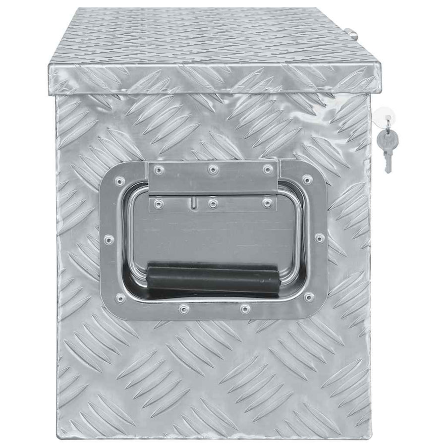 Aluminium Box 80,5x22x22 cm Silver