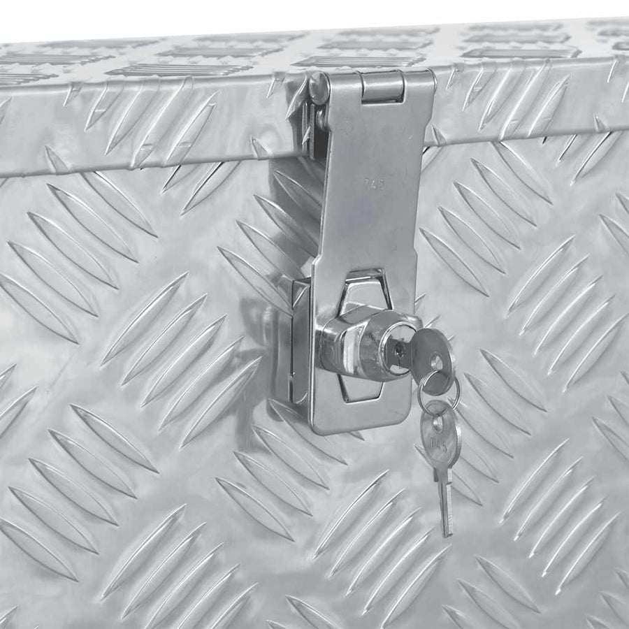 Aluminium Box 80,5x22x22 cm Silver