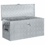 Aluminium Box 80x30x35 cm Silver