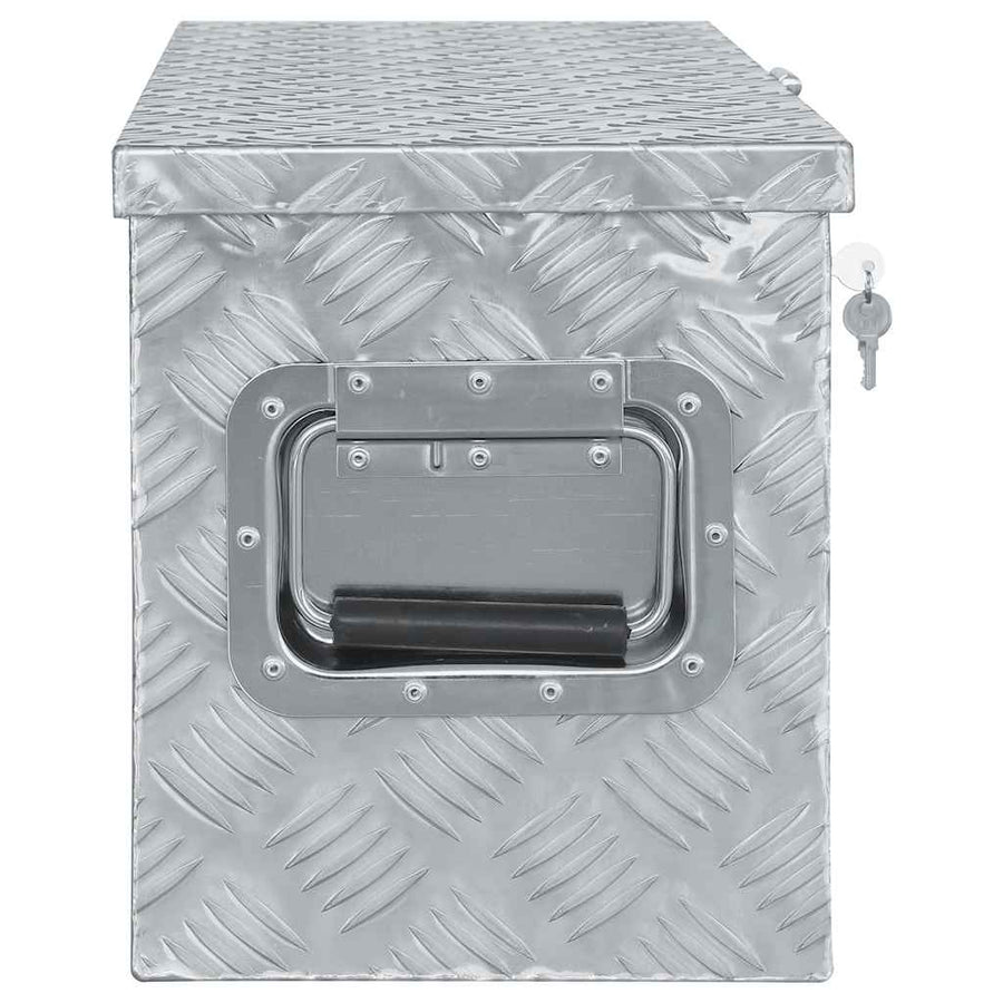 Aluminium Box 80x30x35 cm Silver