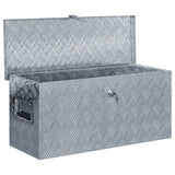 Aluminium Box 80x30x35 cm Silver - 45-Degree Angle