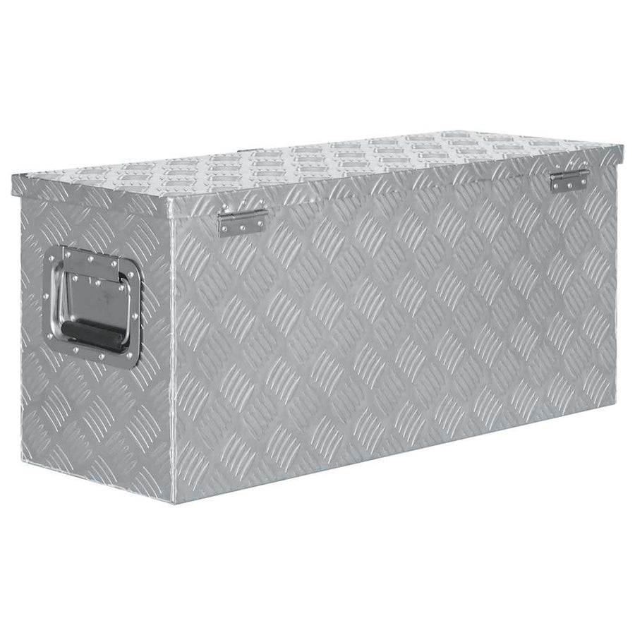 Aluminium Box 80x30x35 cm Silver