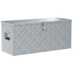 Aluminium Box 90.5x35x40 cm Silver