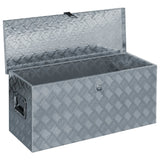 Aluminium Box 90.5x35x40 cm Silver