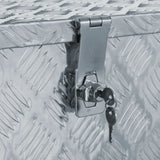 Aluminium Box 90.5x35x40 cm Silver - Rear View