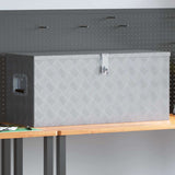 Aluminium Box 90.5x35x40 cm Silver