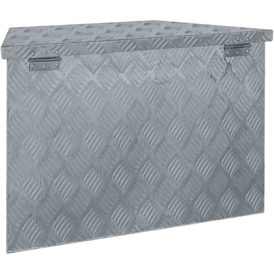 Aluminium Box 70x24x42 cm Trapezoid Silver