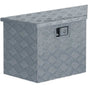 Aluminium Box 70x24x42 cm Trapezoid Silver