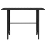 4 Piece Garden Lounge Set Poly Rattan Black - Extra Image