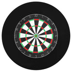 Professional Sisal Dartboard with 6 Darts and Surround