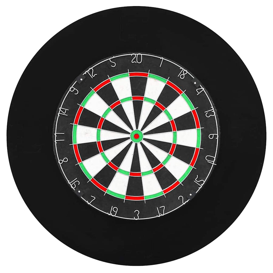 Professional Sisal Dartboard with 6 Darts and Surround