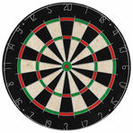 Professional Sisal Dartboard with 6 Darts and Surround