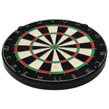 Professional Sisal Dartboard with Cabinet and 6 Darts - Rear View