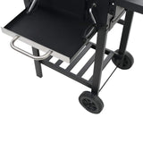 Charcoal-Fueled BBQ Grill with Bottom Shelf Black - Extra Image