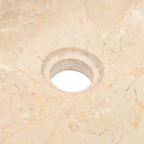 Sink 45x30x12 cm Marble High Gloss Cream - Extra Image
