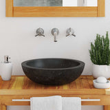 Sink 40x12 cm Marble Black