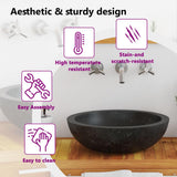 Sink 40x12 cm Marble Black - Extra Image