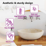 Sink 40x12 cm Marble Cream