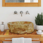 Sink 45x35x15 cm Fossil Stone Cream