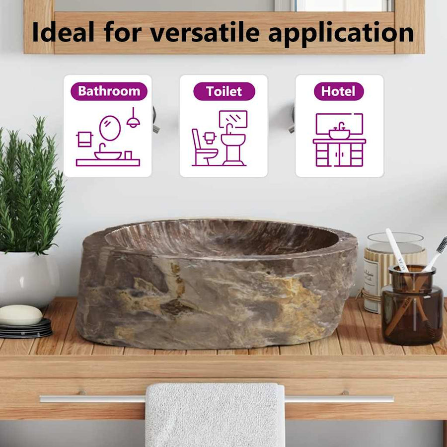 Sink 45x35x15 cm Fossil Stone Cream