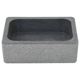 Sink 45x30x15 cm Riverstone Black - Top-Down View