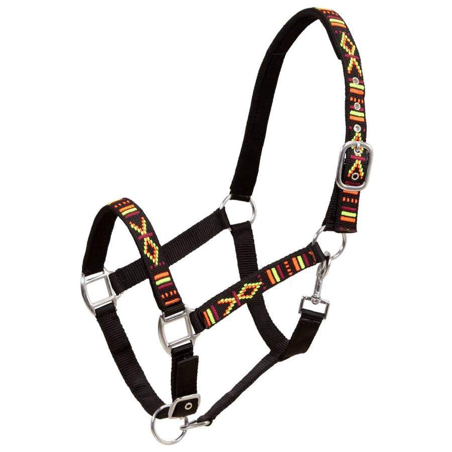 Head Collars 2 pcs for Horse Nylon Size Pony Black