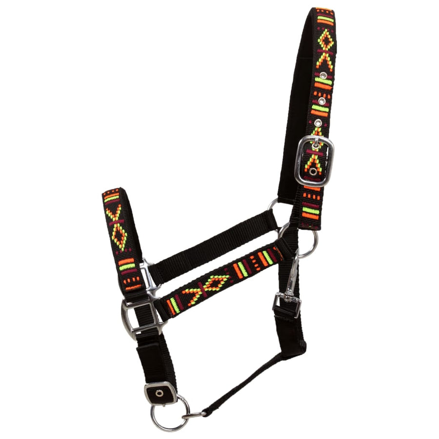 Head Collars 2 pcs for Horse Nylon Size Pony Black
