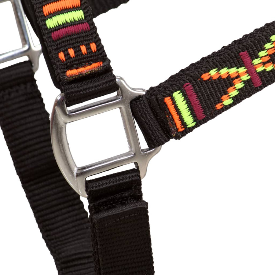 Head Collars 2 pcs for Horse Nylon Size Pony Black