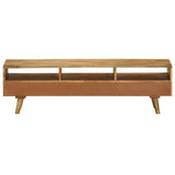 TV Cabinet Solid Mango Wood 140x30x41 cm - Side View