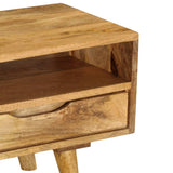 TV Cabinet Solid Mango Wood 140x30x41 cm - Rear View