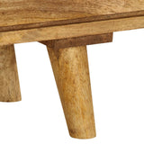 TV Cabinet Solid Mango Wood 140x30x41 cm - Close-Up Angle